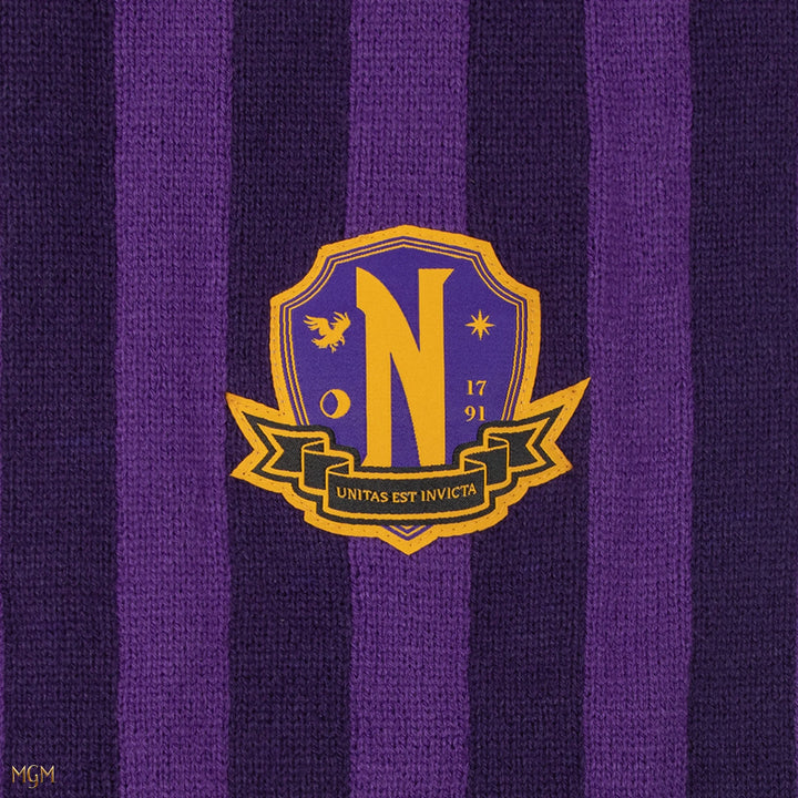 Wednesday Scarf Nevermore Academy Purple CR1071