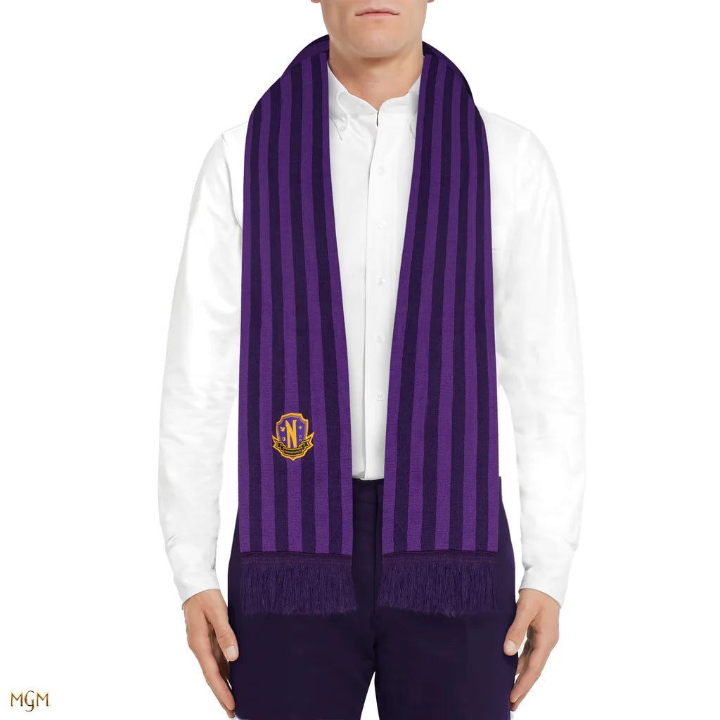 Wednesday Scarf Nevermore Academy Purple CR1071