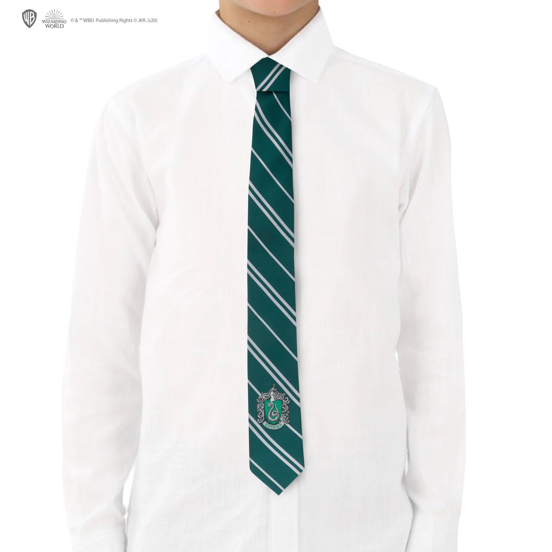 Harry Potter Necktie Kids Slytherin woven logo CR1142