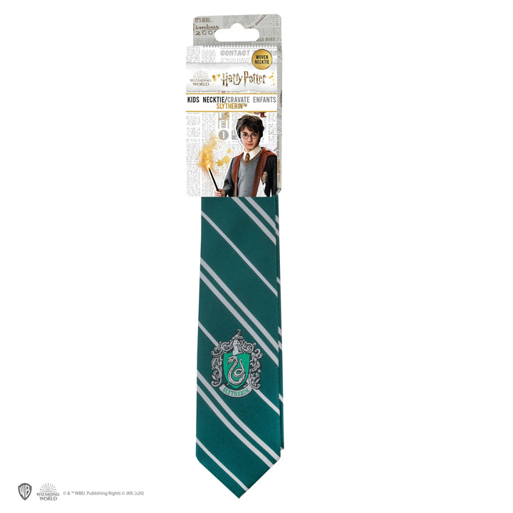 Harry Potter Necktie Kids Slytherin woven logo CR1142