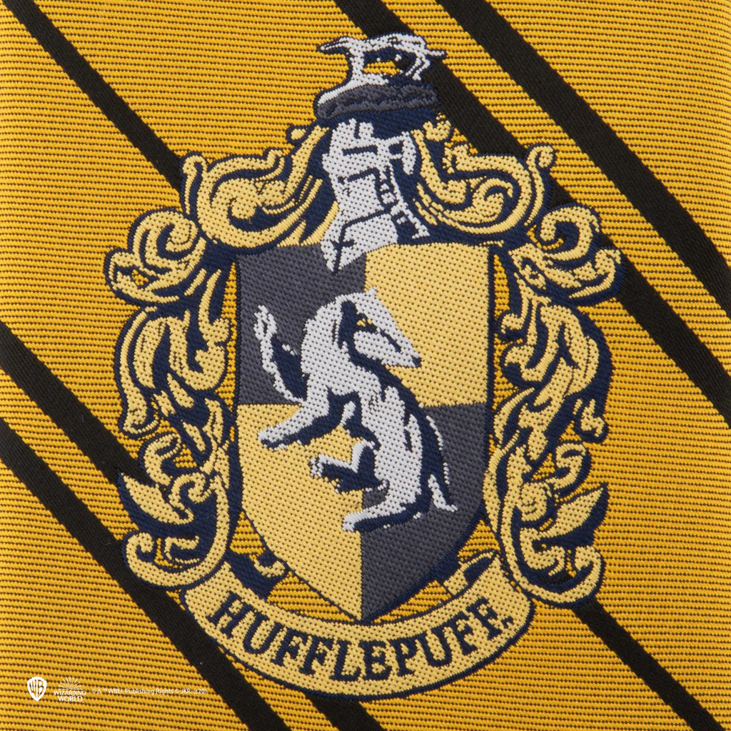 Harry Potter Necktie Kids Hufflepuff woven logo CR1144
