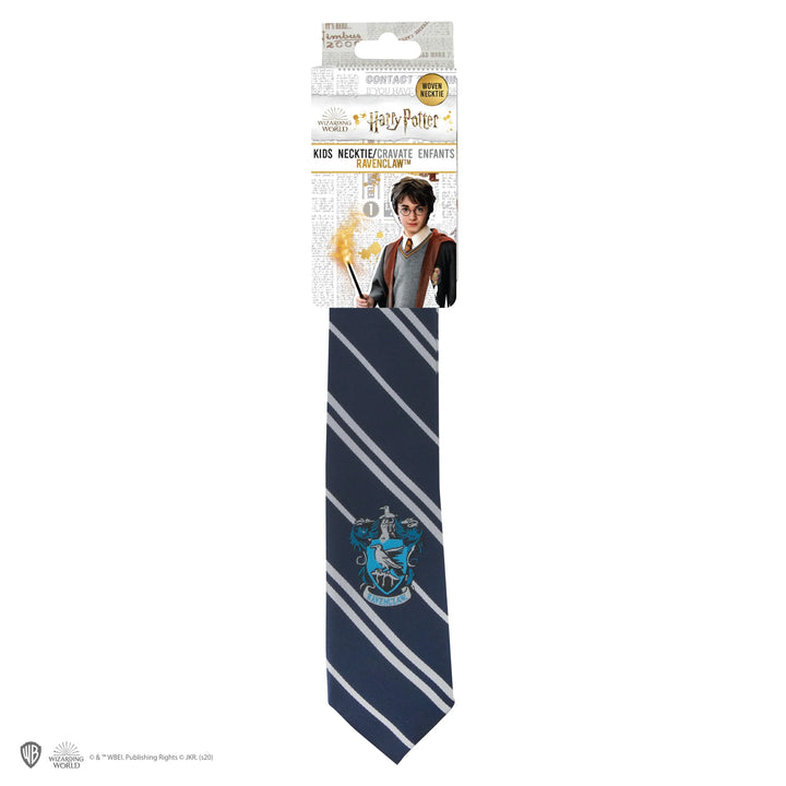 Harry Potter Necktie Kids Ravenclaw woven logo CR1143