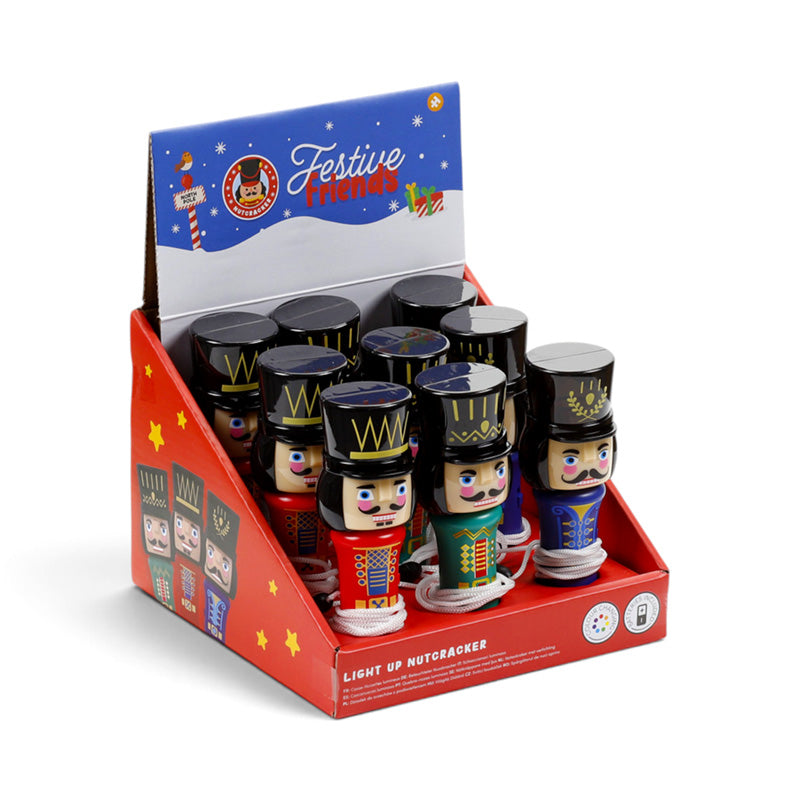 Festive Friends Christmas Nutcracker Colour Change LED Torch XFSH03
