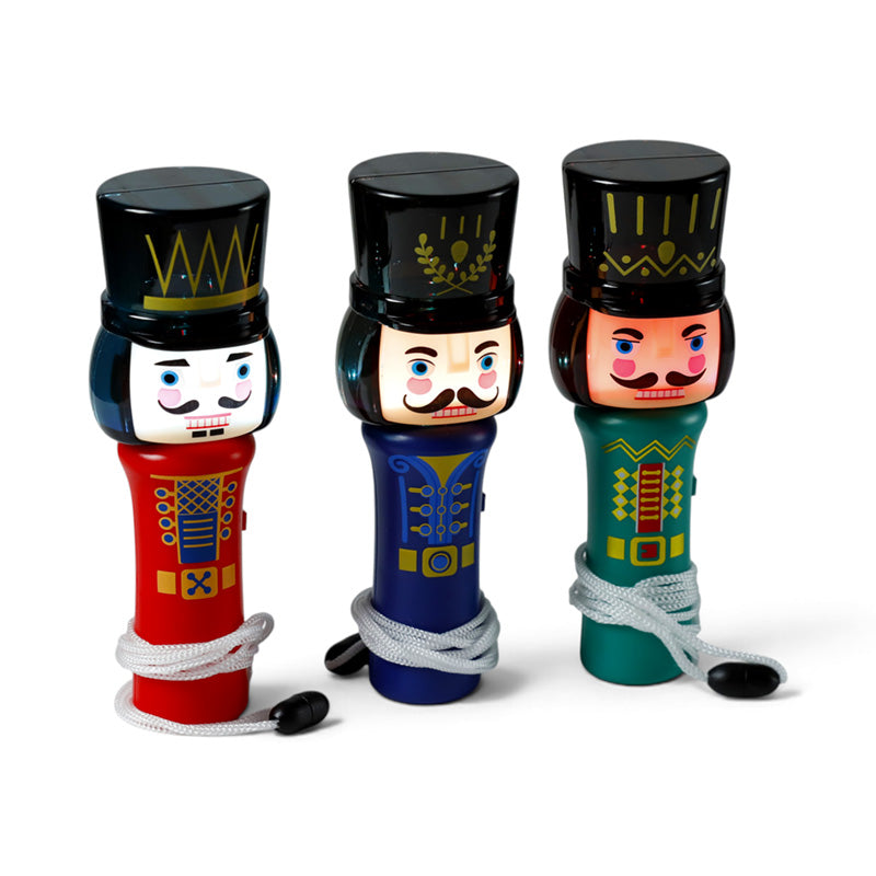 Festive Friends Christmas Nutcracker Colour Change LED Torch XFSH03