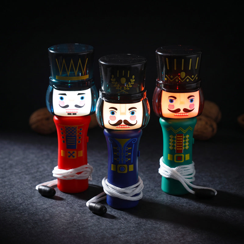 Festive Friends Christmas Nutcracker Colour Change LED Torch XFSH03