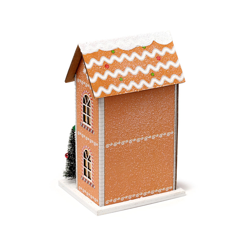 Gingerbread Toy Shoppe Christmas House LED Decoration XHOU06