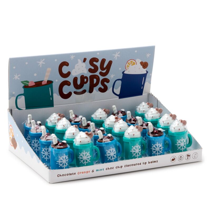 Cosy Hot Chocolate Lip Balm in Cup Shaped Holder XLIP152