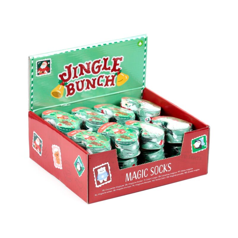 Jingle Bunch Christmas Compressed Magic Socks XMSOCK02