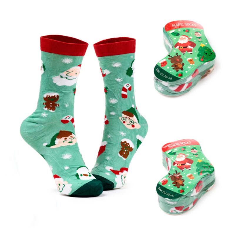Jingle Bunch Christmas Compressed Magic Socks XMSOCK02