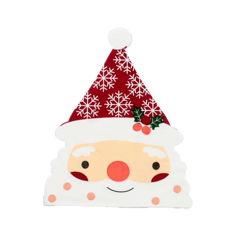 Christmas Santa Pack of 12 3ply Paper Party Napkins XNAPK05