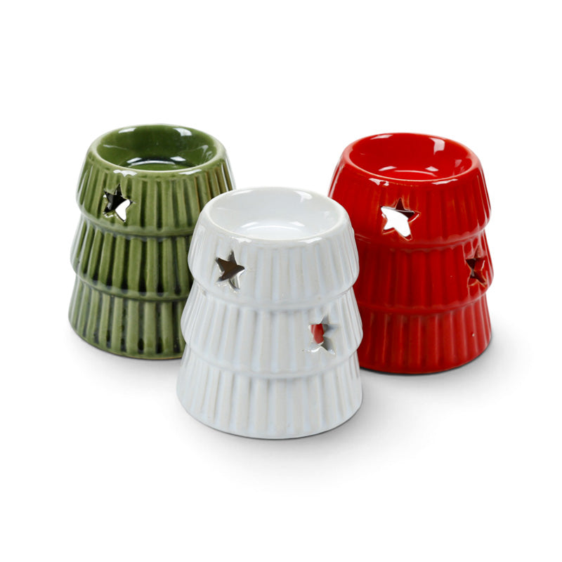 Eden Small Abstract Christmas Tree Oil Burner XOB429