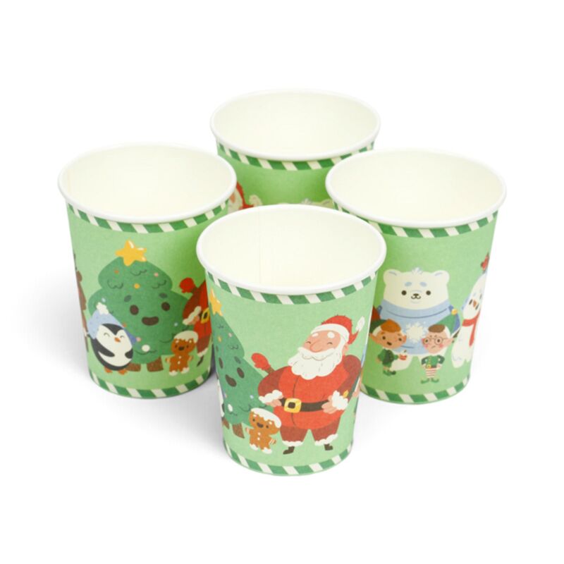 Jingle Bunch Christmas Set of 10 Paper Cups (9oz) XPTAB02