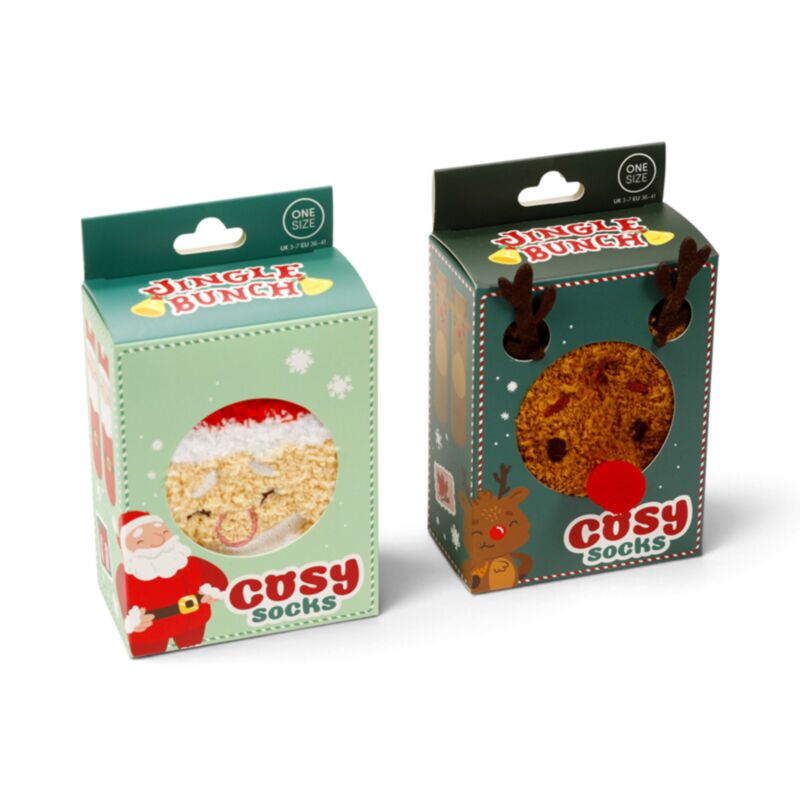 Jingle Bunch Christmas Fluffy Cosy Socks XSOCK02