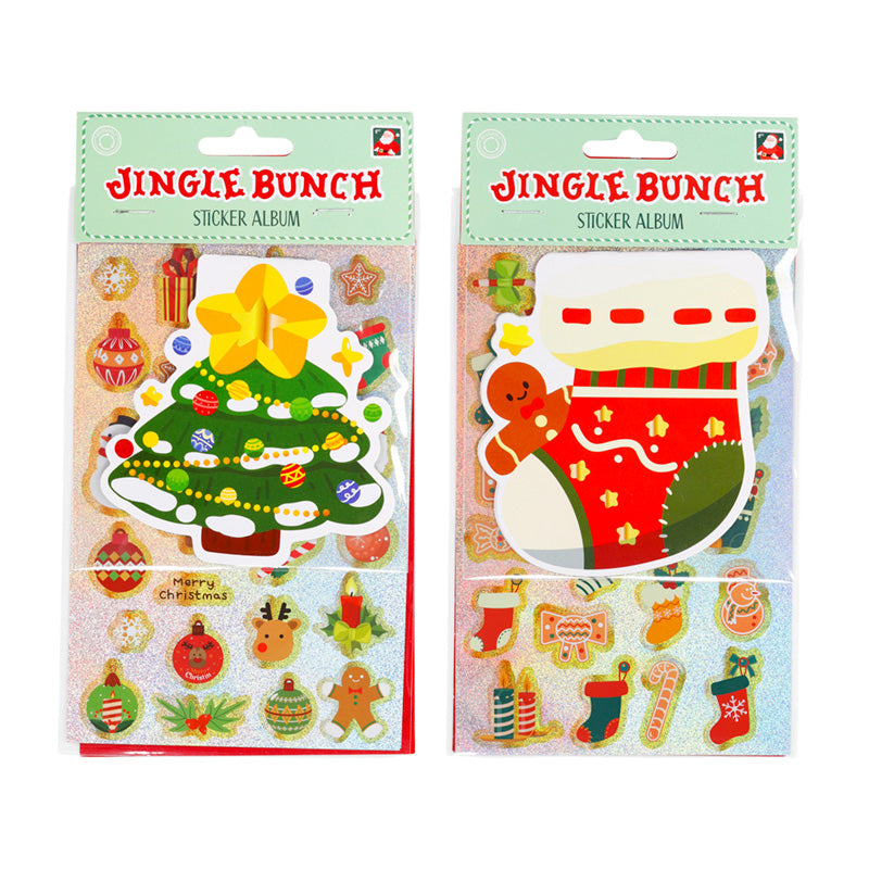 Christmas Jingle Bunch Shaped Sticker Album & Stickers XSTK53