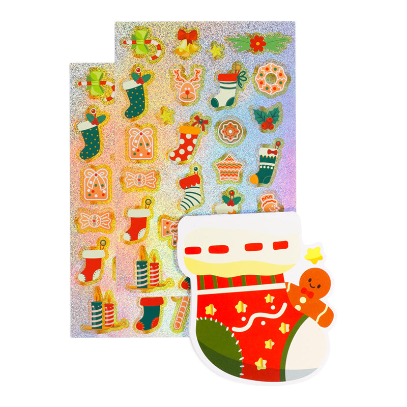 Christmas Jingle Bunch Shaped Sticker Album & Stickers XSTK53
