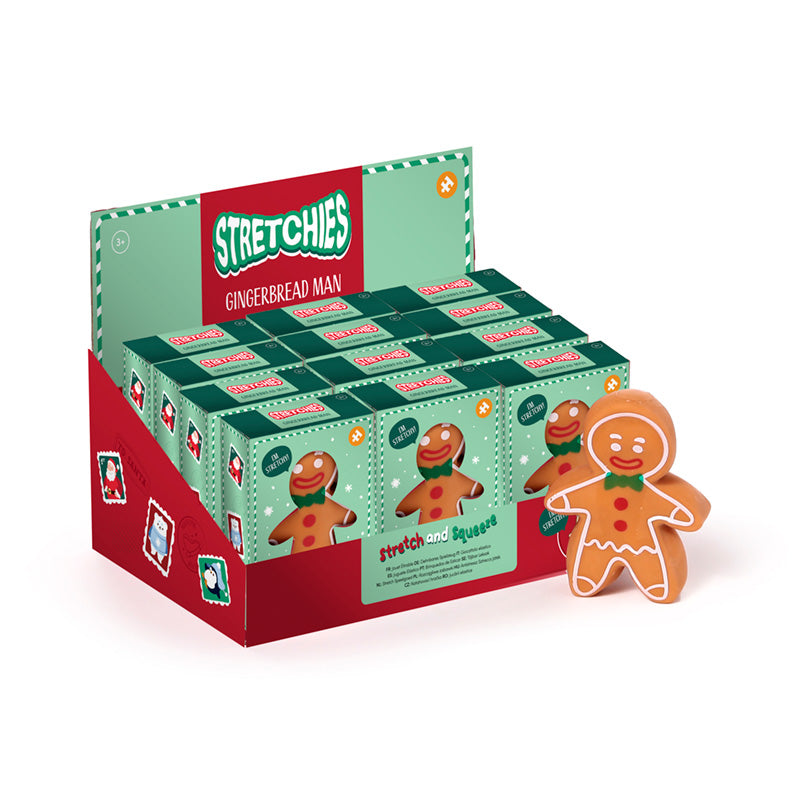 Stretchy Baker Street Christmas Gingerbread Man Toy XTY974