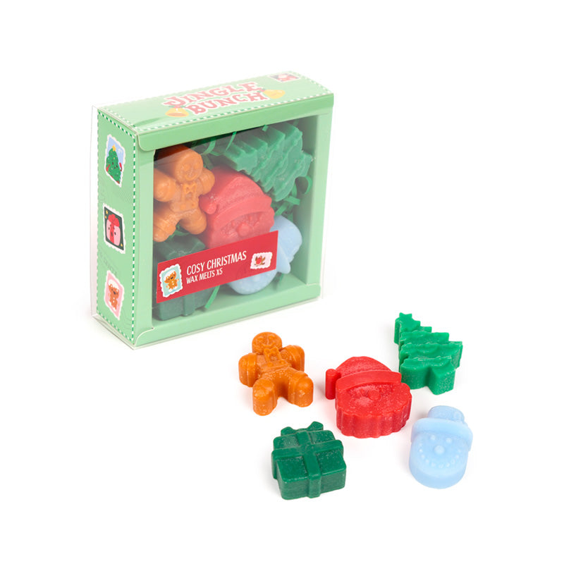 Cosy Christmas Jingle Bunch Set of 5 Shaped Wax Melts XWAX36