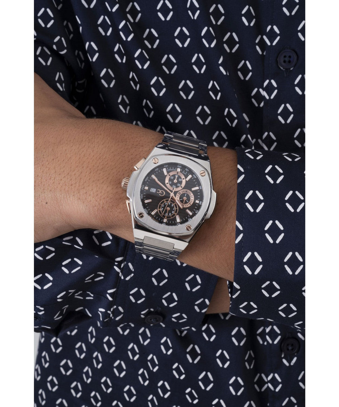 GC Sportchic Mens Silver Tone Watch Y99001G2MF