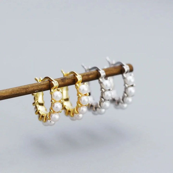 Freshwater Pearl Hoop Earring