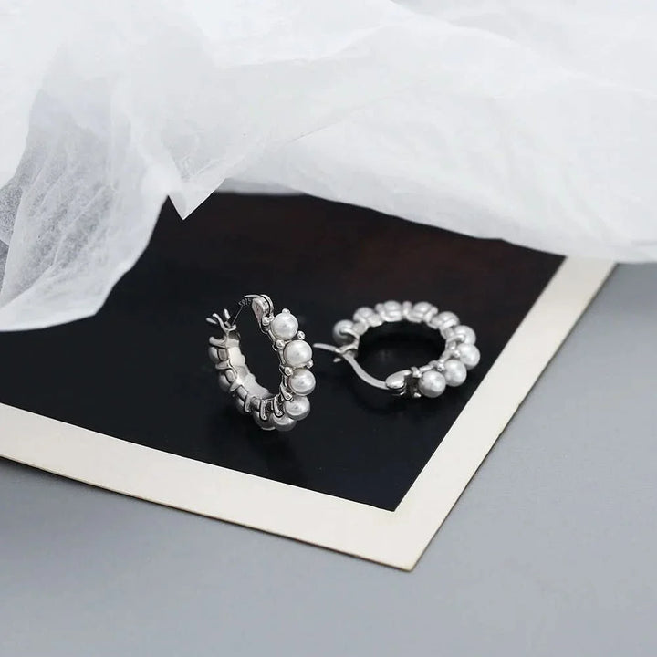 Freshwater Pearl Hoop Earring