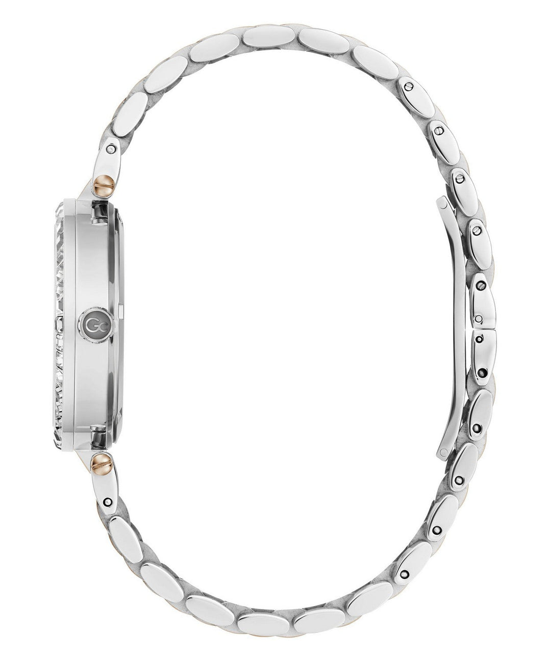 GC Dress Womens Silver & Rose Gold Tone Watch Z01010L9MF