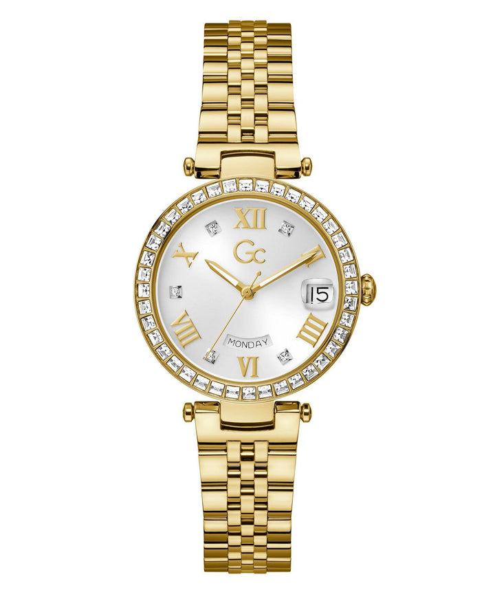 GC Dress Womens Yellow Gold Tone Watch Z01022L6