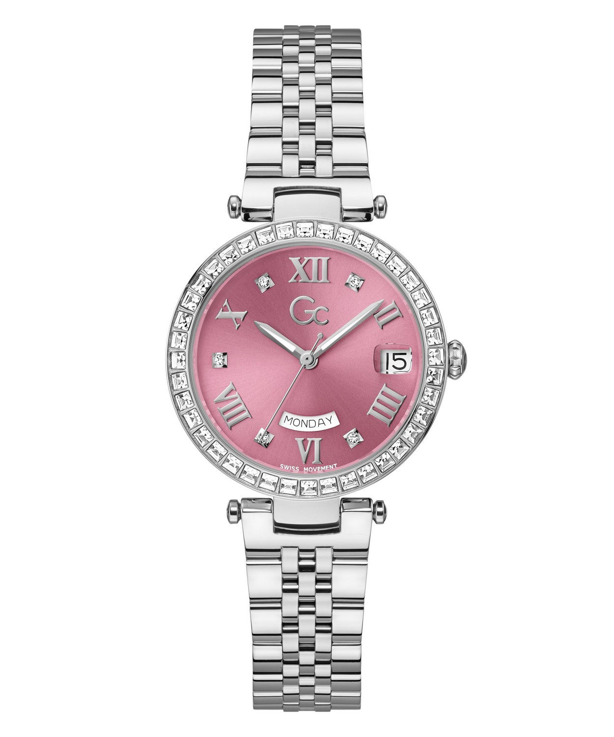 GC Dress Womens Silver Tone Watch Z01024L3