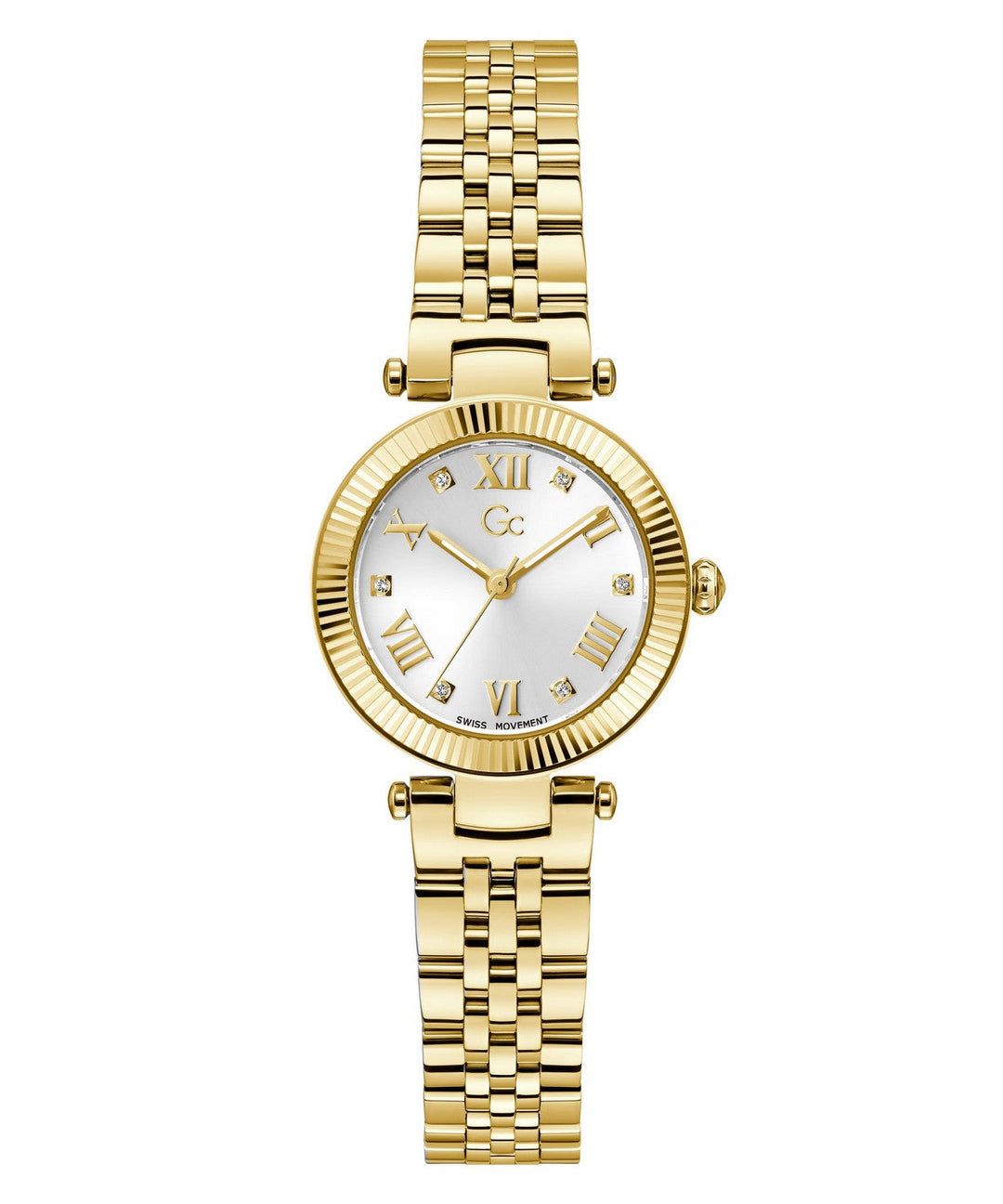 GC Dress Womens Yellow Gold Tone Watch Z02008L1MF