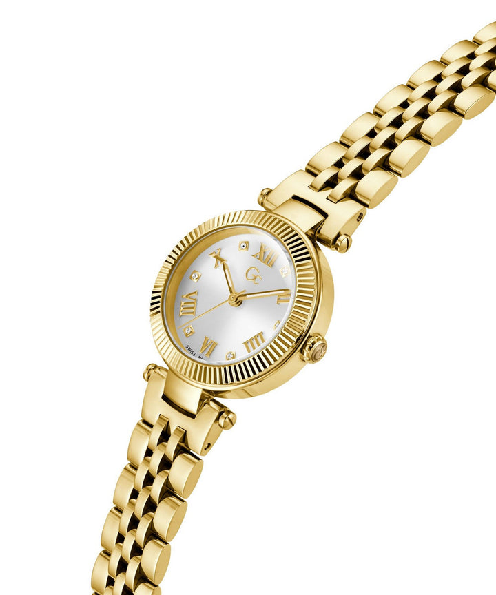 GC Dress Womens Yellow Gold Tone Watch Z02008L1MF