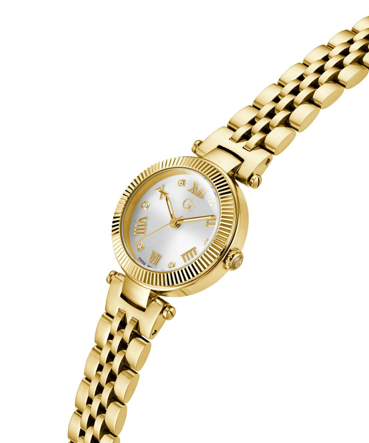 GC Dress Womens Yellow Gold Tone Watch Z02008L1MF
