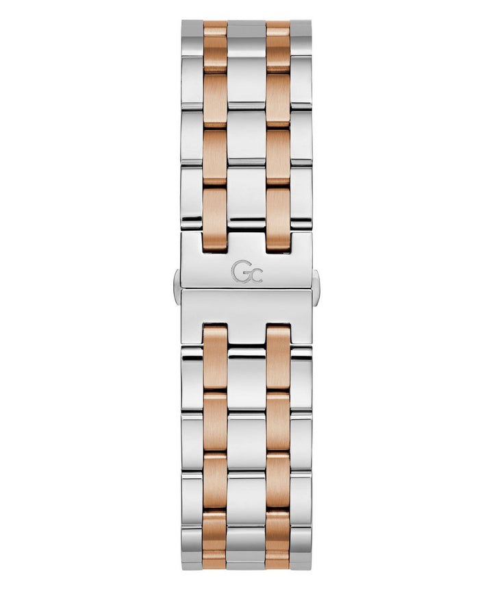 GC Sportchic Mens Silver & Rose Gold Tone Watch Z14009G9MF