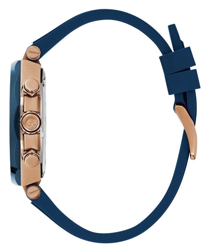 GC Sportchic Mens Blue & Rose Gold Tone Watch Z18006G7MF