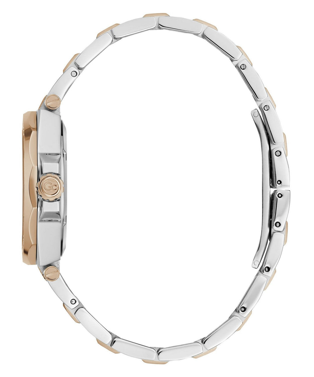 GC Sportchic Womens Silver & Rose Gold Tone Watch Z20002L1MF