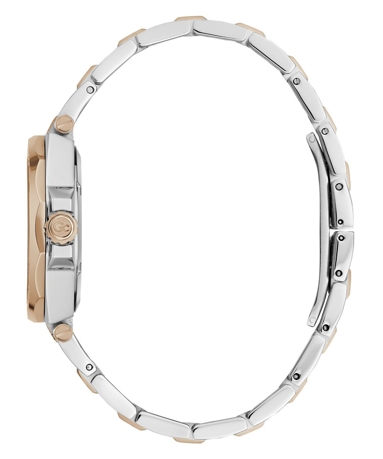 GC Sportchic Womens Silver & Rose Gold Tone Watch Z20002L1MF