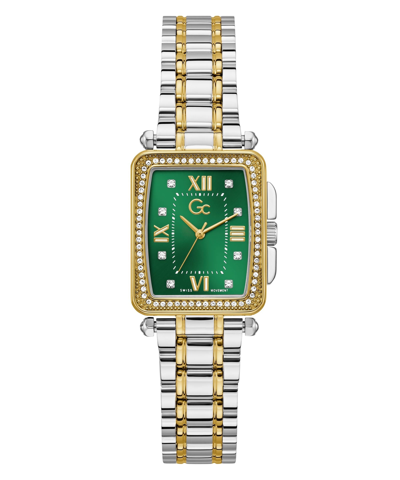 GC Dress Womens Silver & Yellow Gold Tone Watch Z29009L9MF