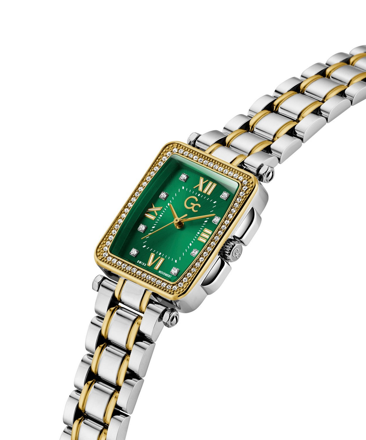 GC Dress Womens Silver & Yellow Gold Tone Watch Z29009L9MF