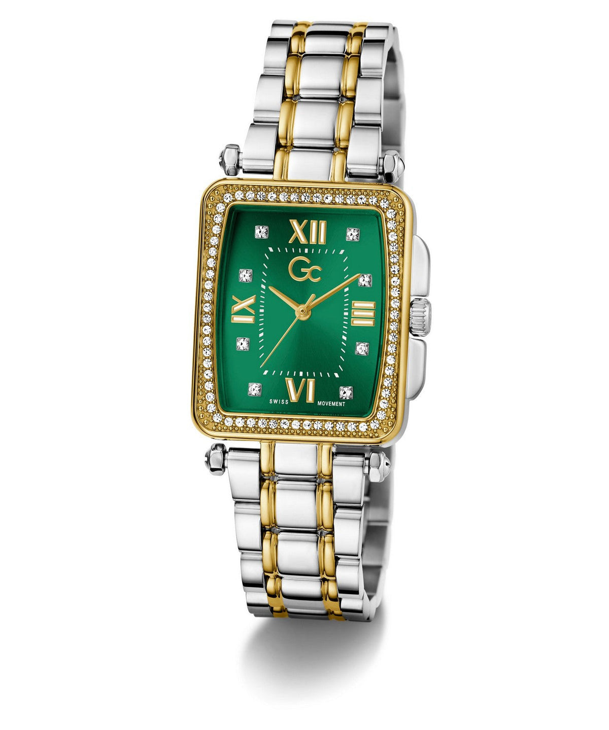 GC Dress Womens Silver & Yellow Gold Tone Watch Z29009L9MF