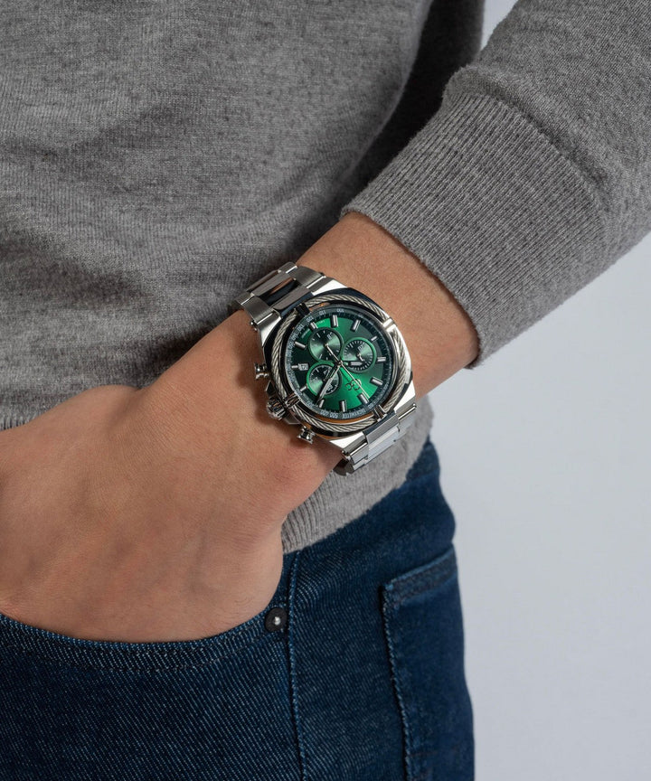 GC Sportchic Mens Silver Tone Watch Z32002G9MF