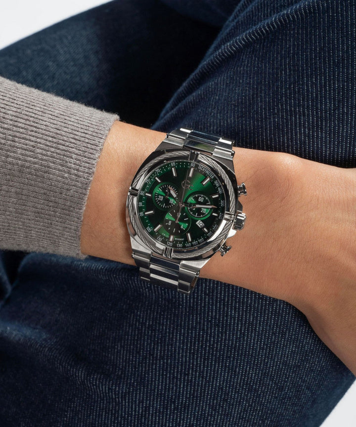 GC Sportchic Mens Silver Tone Watch Z32002G9MF