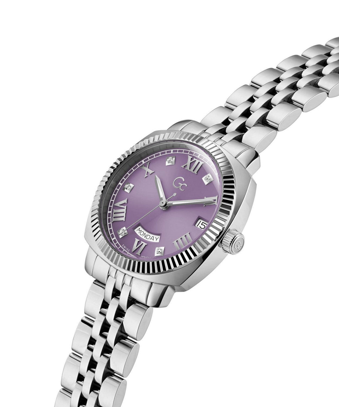 GC Dress Womens Silver Tone Watch Z44005L3