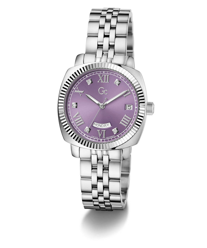 GC Dress Womens Silver Tone Watch Z44005L3