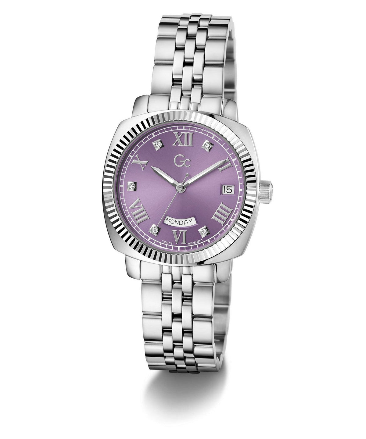 GC Dress Womens Silver Tone Watch Z44005L3