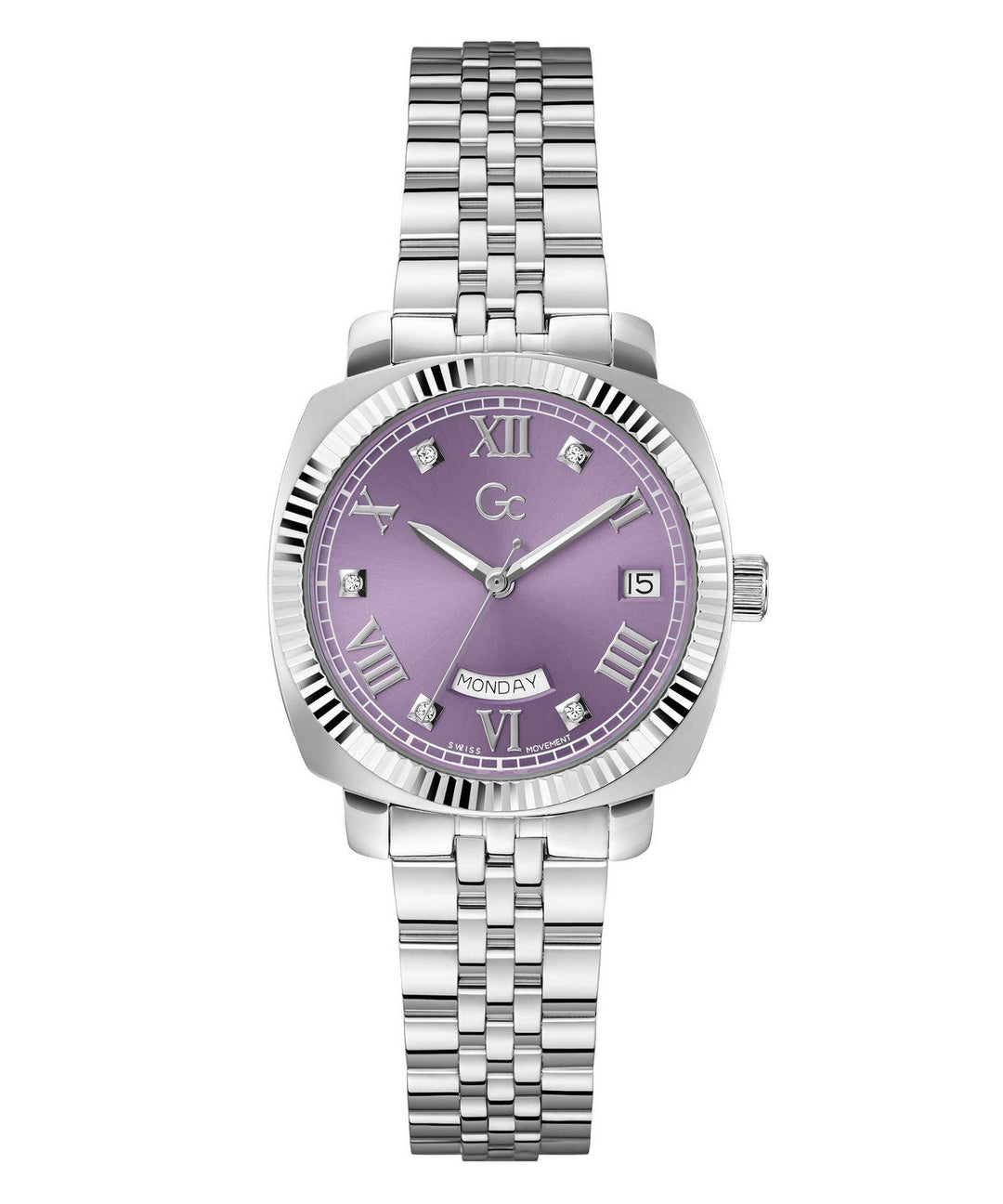 GC Dress Womens Silver Tone Watch Z44005L3
