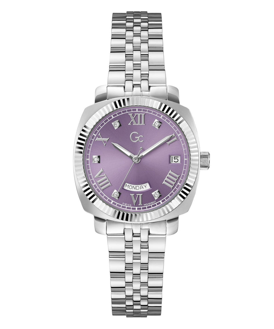 GC Dress Womens Silver Tone Watch Z44005L3