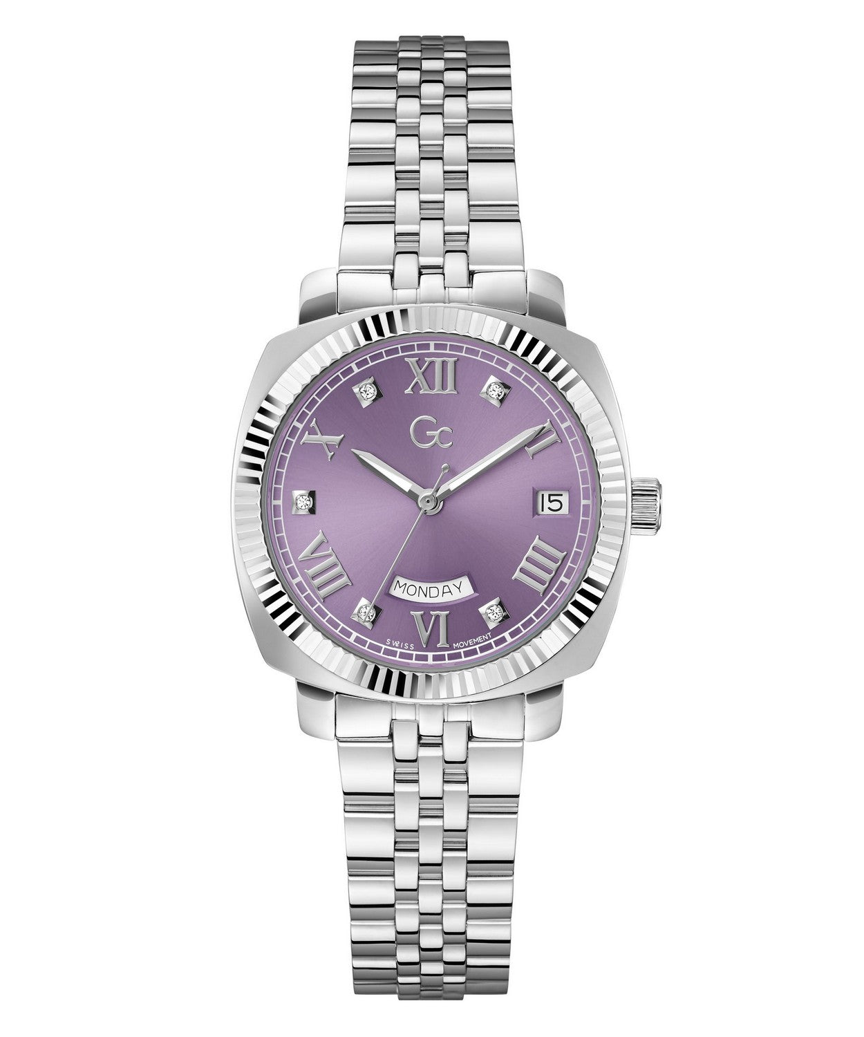 GC Dress Womens Silver Tone Watch Z44005L3