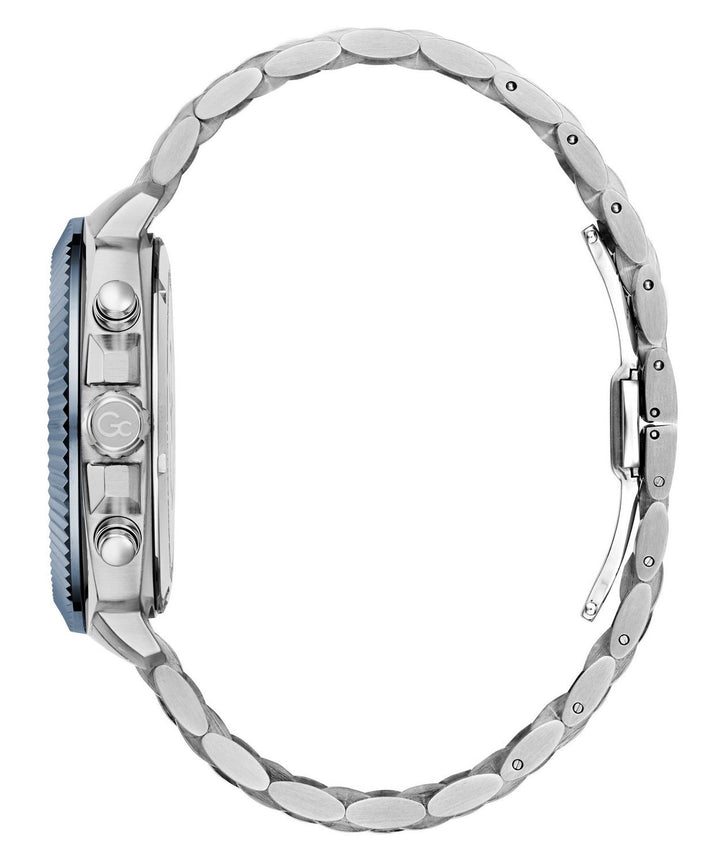 GC Dress Mens Silver & Blue Tone Watch Z46005G7MF