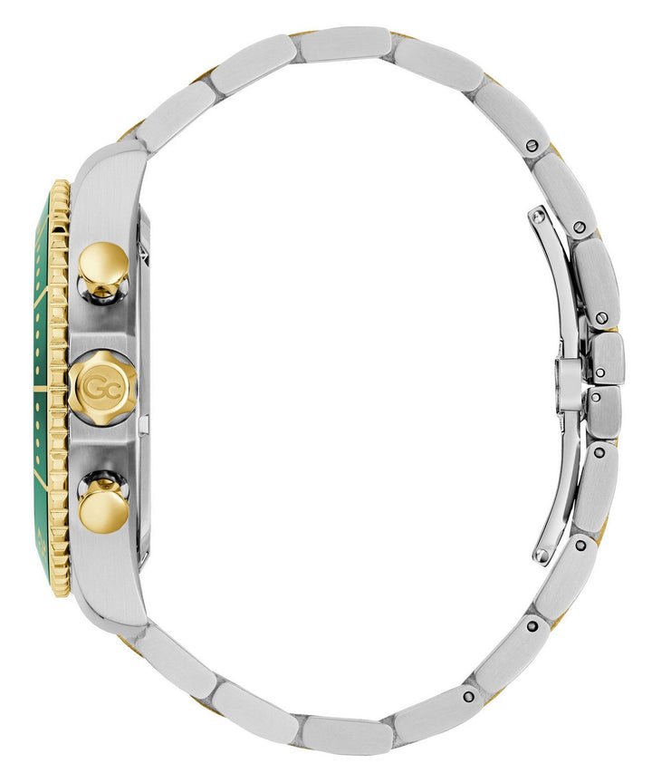 GC Sportchic Mens Silver & Yellow Gold Tone Watch Z51006G9
