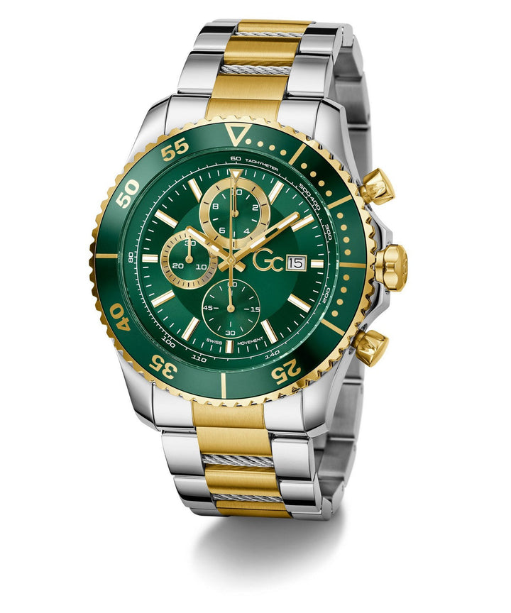 GC Sportchic Mens Silver & Yellow Gold Tone Watch Z51006G9