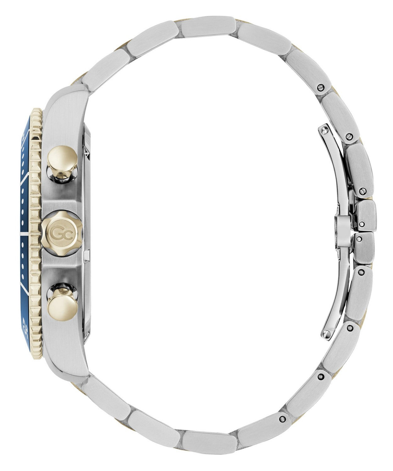 GC Sportchic Mens Silver & Yellow Gold Tone Watch Z51007G7