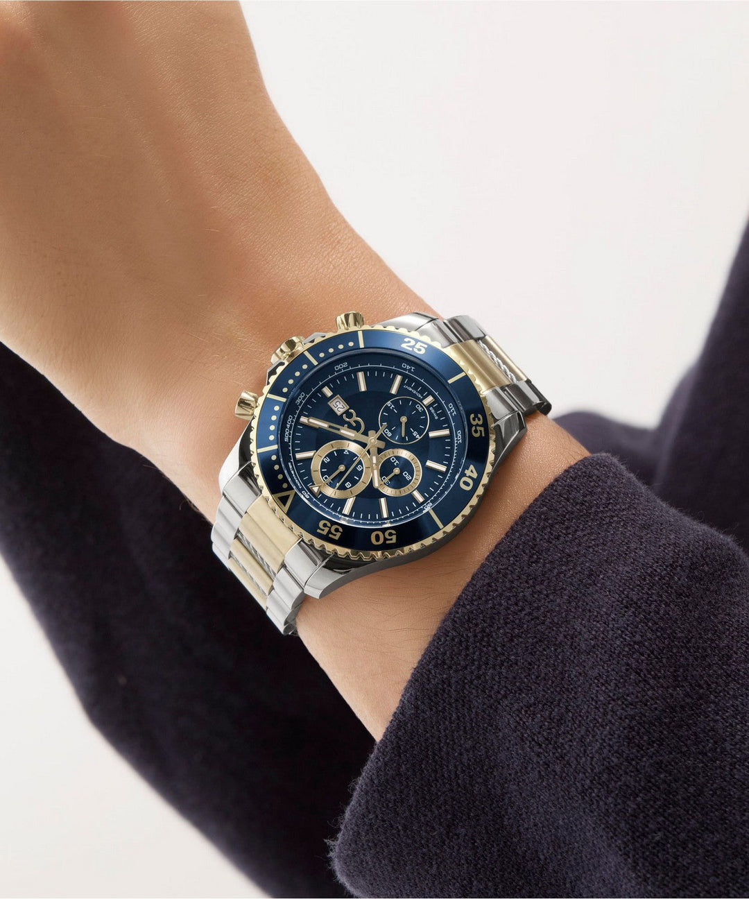 GC Sportchic Mens Silver & Yellow Gold Tone Watch Z51007G7